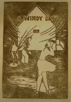 Minidoka woodblock print